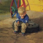 painting children kjb DonaldZolan 68TheThinker sm