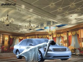 لكزس واقف في مجلس شيوخ مع بنت نايمه