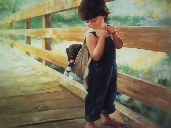 painting children childhood kjb DonaldZolan 21AlmostHome sm
