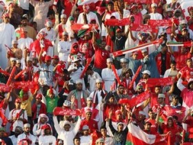 فرحة الجمهور العماني بخليجي 19