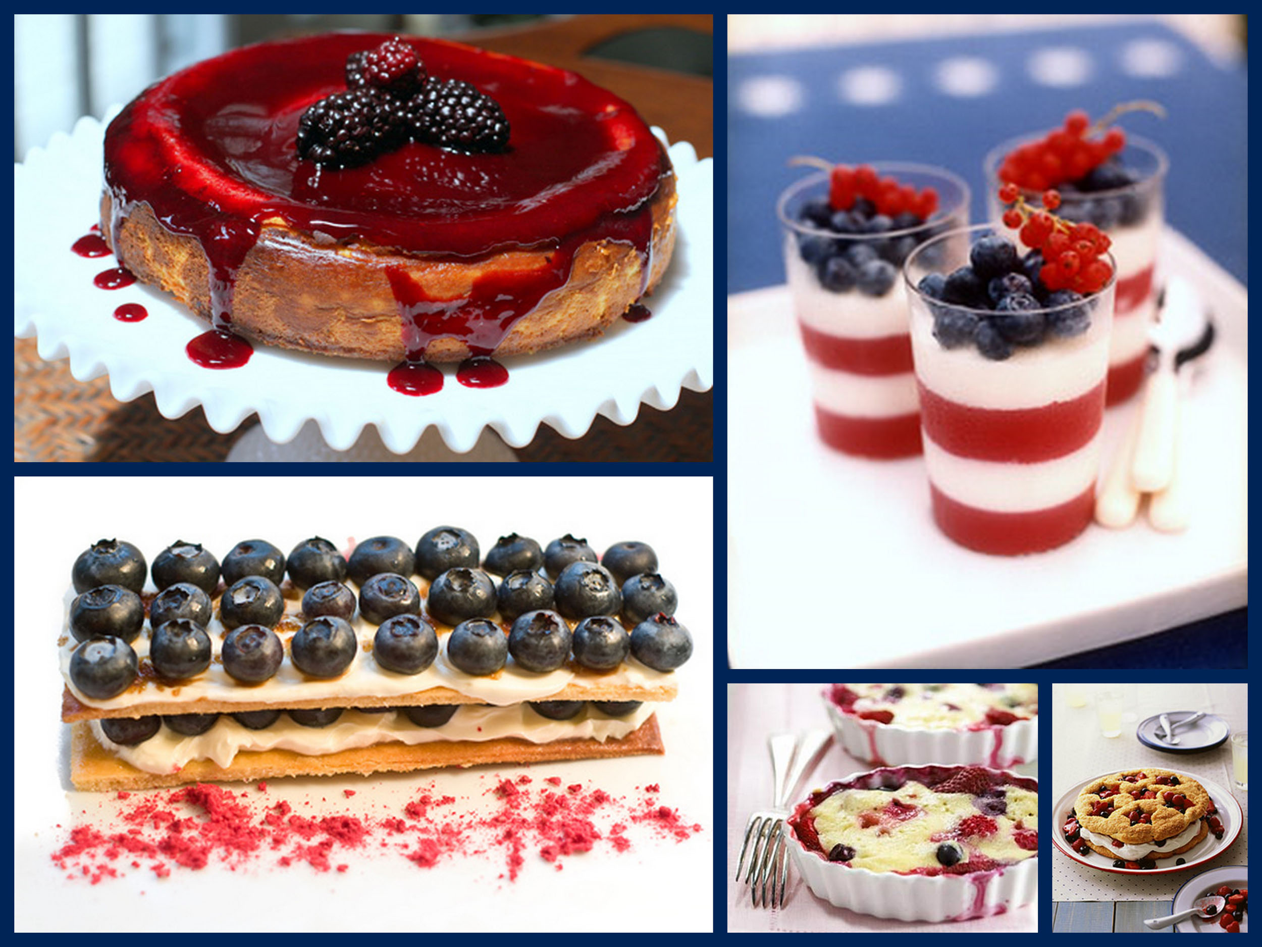 4th desserts fancy collage