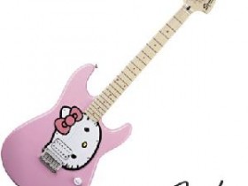 fender kitty pink guitar j