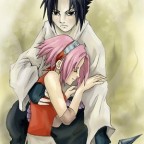 sasuke x sakura   coloured by ninjin nezumi