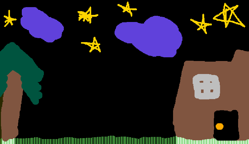 ليل - رسومات أطفال