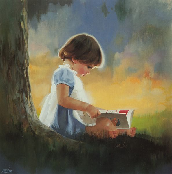 painting children childhood kjb DonaldZolan 03ByMyself sm