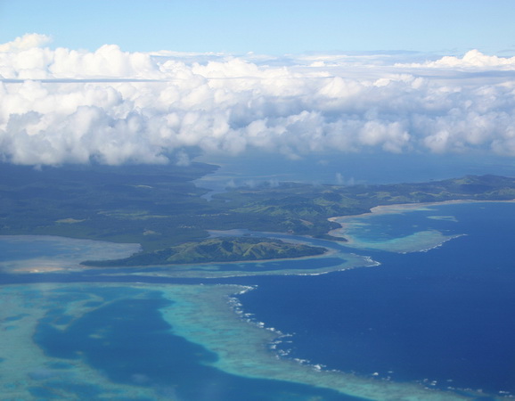 aerial view fiji islands