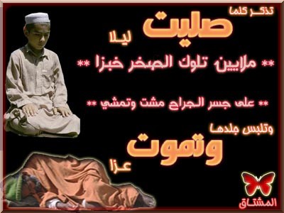 تذكـــر كلما صليت ليــــلا