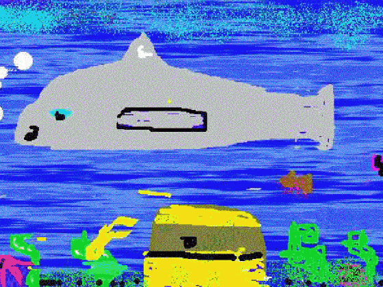 حوت - رسومات أطفال