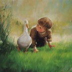 painting children childhood kjb DonaldZolan 64JustDucky sm
