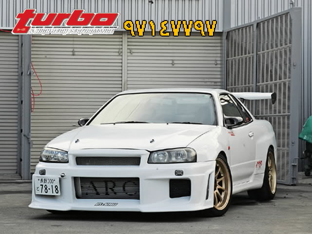 0701 turp 01z+nissan skyline gtr r34+front left view ٠٠١