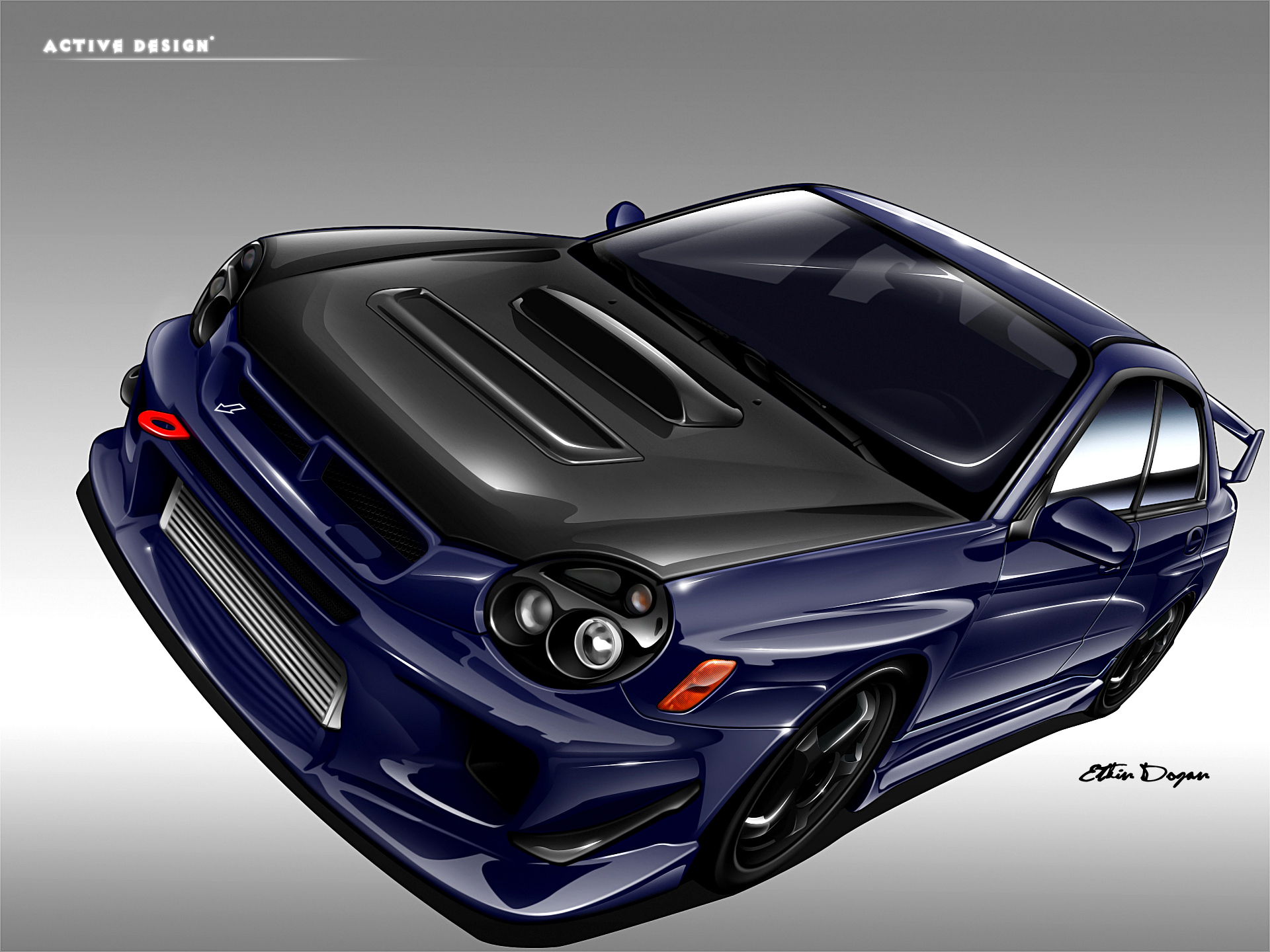 impreza wrx sti design