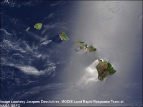 جزر هاواي من القمر الصناعي