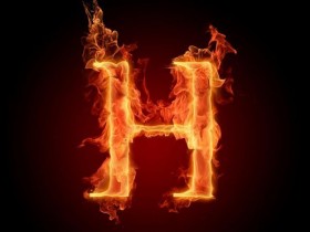 Fiery English Alphabet Letter H Wallpaper cdwgu