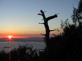 غروب من جبل طارق