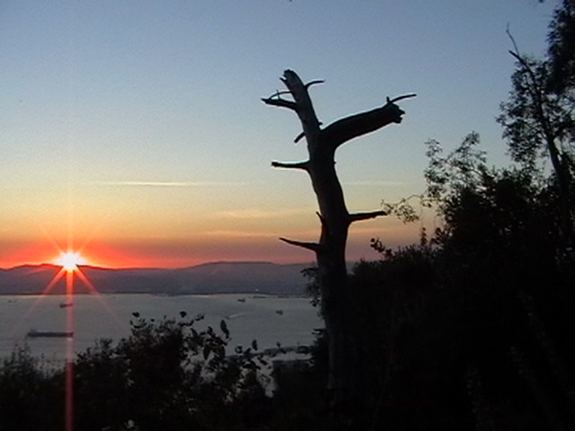 غروب من جبل طارق